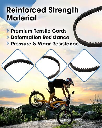 2Pcs Primary Drive Belt Compatible with Surron Light Bee Segway X160 X260 Talaria XXX 560-8M GT4, 16mm Width Belt High Torque & Wear Resistant in Saudi Arabia