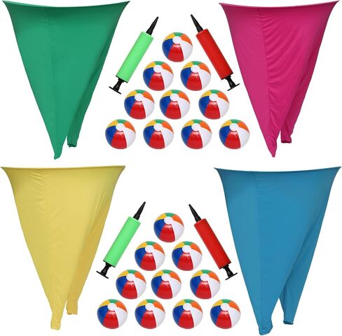 لعبة Granny Pants Yard - سراويل كبيرة الحجم قابلة للنفخ مع كرات نطاطة ومضخة هواء، لعبة مرحة في الهواء الطلق لحفلات الفناء الخلفي، والأيام الميدانية، وتجمعات البالغين ولم شمل الأسرة in Kuwait