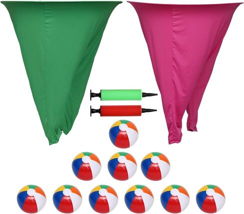 لعبة Granny Pants Yard - سراويل كبيرة الحجم قابلة للنفخ مع كرات نطاطة ومضخة هواء، لعبة مرحة في الهواء الطلق لحفلات الفناء الخلفي، والأيام الميدانية، وتجمعات البالغين ولم شمل الأسرة in Kuwait