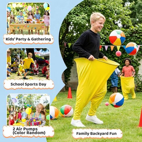 لعبة Granny Pants Yard - سراويل كبيرة الحجم قابلة للنفخ مع كرات نطاطة ومضخة هواء، لعبة مرحة في الهواء الطلق لحفلات الفناء الخلفي، والأيام الميدانية، وتجمعات البالغين ولم شمل الأسرة in Kuwait