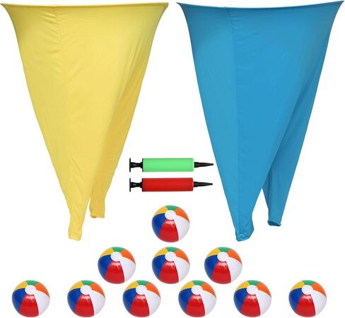 لعبة Granny Pants Yard - سراويل كبيرة الحجم قابلة للنفخ مع كرات نطاطة ومضخة هواء، لعبة مرحة في الهواء الطلق لحفلات الفناء الخلفي، والأيام الميدانية، وتجمعات البالغين ولم شمل الأسرة in Kuwait
