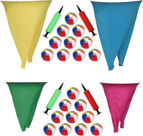 لعبة Granny Pants Yard - سراويل كبيرة الحجم قابلة للنفخ مع كرات نطاطة ومضخة هواء، لعبة مرحة في الهواء الطلق لحفلات الفناء الخلفي، والأيام الميدانية، وتجمعات البالغين ولم شمل الأسرة in Kuwait