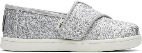 TOMS Women's Silver Iridescent Glimmer Tiny Classics 10011457 Loafer in Saudi Arabia