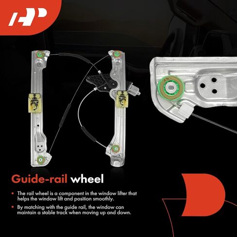 A-Premium Power Window Regulator with Motor Front Passenger Side Compatible with Cadillac XT5 2017-2025 in Kuwait