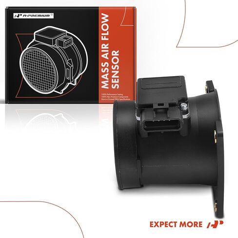 A-Premium Mass Air Flow Sensor Meter [4-Pins] Compatible with Ford Mustang 1999-2001 & Lincoln Continental 1998-2002, V8 4.6L, Replace for# F6UF12B579AA, AFLS122RM in Kuwait