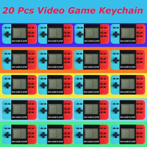 APZ 20 Video Game Party Favors for Kids,Video Game Keychain Party Birthday Supplies,Goodies Bags Stuffer,Carnival Prizes,Treasure Box Toys in Saudi Arabia
