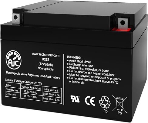 AJC 12V 26Ah Sealed Lead Acid Battery in Kuwait