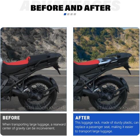 R1300GSA Pillion Luggage Plate Kit For BMW R1300GS R 1300 GS Adventure Passenger Seat Cowl Fairing Rails Cover Accessories 2024 2025 (Black) in Saudi Arabia