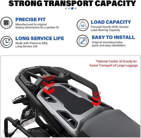 R1300GSA Pillion Luggage Plate Kit For BMW R1300GS R 1300 GS Adventure Passenger Seat Cowl Fairing Rails Cover Accessories 2024 2025 (Black) in Saudi Arabia