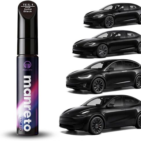 Solid Black Car Paint Touch Up Pen, Exact Color Match Car Scratch Remover - Effective Car Paint Scratch Repair for Deep Scratches & Rock Chips, Fast Drying & Car Wash Safe, Touch Up Paint for Cars in Saudi Arabia