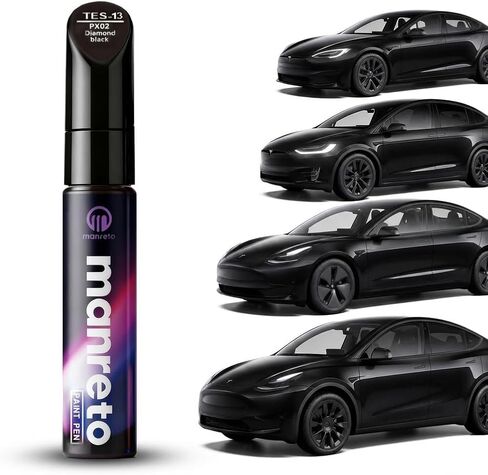 Solid Black Car Paint Touch Up Pen, Exact Color Match Car Scratch Remover - Effective Car Paint Scratch Repair for Deep Scratches & Rock Chips, Fast Drying & Car Wash Safe, Touch Up Paint for Cars in Saudi Arabia