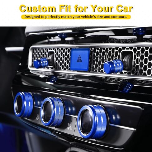 11PCS Air Conditioning Knob Cover, Warning Lights, Air Vent, Radio, Push Start Button Knob Cover Ring for Honda Civic Interior Accessories 2025 2024 2023 2022 in Saudi Arabia