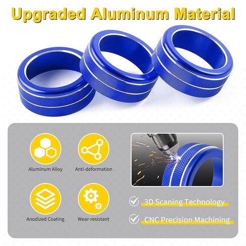 11PCS Air Conditioning Knob Cover, Warning Lights, Air Vent, Radio, Push Start Button Knob Cover Ring for Honda Civic Interior Accessories 2025 2024 2023 2022 in Saudi Arabia