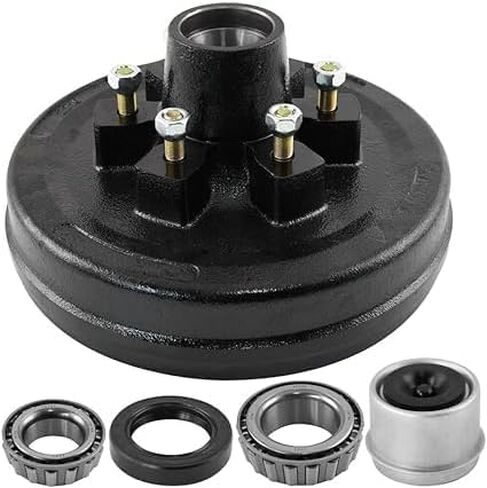 10" x 2-1/4" Trailer Brake Hub Drum Kit 5 on 4.5" for 3500 lb Axles, 5 Bolt 1/2"-20, Replacement Assembly L68149/L44649, 22001K 008-247-05 84546 in Kuwait