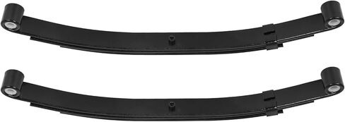 OCPTY Pair of Trailer Leaf Spring 3 Leaf 25-1/8" Double Eye Leaf Springs for 1750-3500 LB Trailer Axle 1.9" / 48mm, 4.33" / 110mm Free Open of Leaf Spring, Replace for SW3B in Kuwait