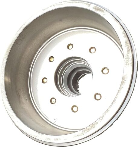 M-Parts for Dexter Trailer Hub and Drum Assembly for Heavy Duty 10000 10K Axles - 8 on 6-1/2 - Oil Bath, 4" Brakes, Fits Bearings 395S Inner / 387A Outer. 9-27 8-214-5 Fits Bearings 395S / 387A in Saudi Arabia
