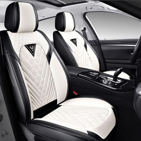 Seat Covers for Toyota Tundra 2006-2026,Waterproof Leather Truck Car Seat Covers Full Set,Pickup Seat Cushion Cover Fit for Truck Seat Protectors(5 Seats/Beige&Brown) in Saudi Arabia