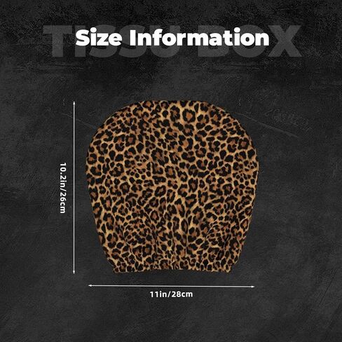 2pcs Car Headrest Covers for Truck SUV Van Brown Leopard Print Head Rest Wrap Protection Classical Universal Seat Head Rest Protector for Men Women in Saudi Arabia