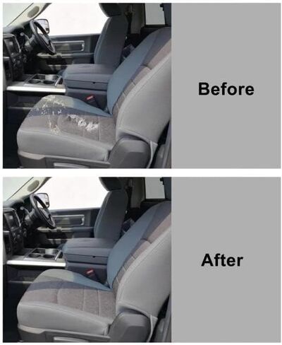 FZJDSD Gray Driver & Passenger Side Bottom Replacement Cloth Seat Covers Compatible with Dodge Ram 1500 2500 3500 2013 2014 2015 2016 2017 2018 in Kuwait