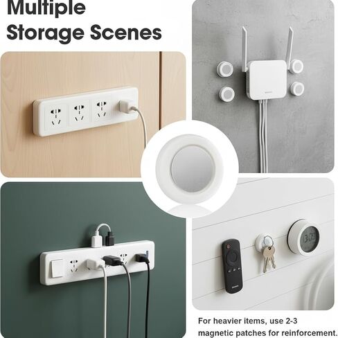 Magnetic Wall Mount Organizer 8 Pack, No-Drill Remote Control Holder 1.18" Storage Set for TV, Fan, Air Conditioner in Kuwait