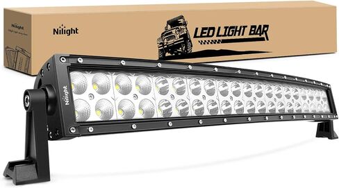 Nilight 22" 120w LED Light Bar Flood Spot Combo Work Light Driving Lights Fog Lamp Offroad Lighting for SUV Ute ATV Truck 4x4 Boat,2 Years Warranty in Saudi Arabia