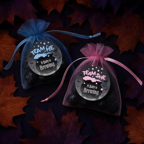 ملصقات الكشف عن الجنس من DISTINCTIVS Baby is Brewing Halloween - عدد 40 - الفريق الأزرق هو والفريق الوردي هي - حفلة الكشف عن الجنس للساحرة الساحرة in Kuwait