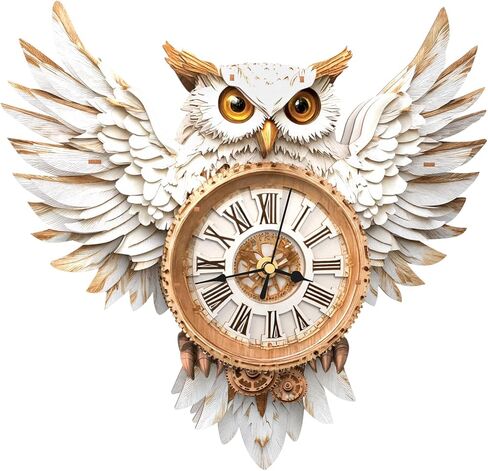 3D Wooden Puzzles for Adults Parrot Clock - Wall ‌‌Clock Puzzle Xmas Room Model Building Kit Creative Art Craft Gift Home Decor for DIY Enthusiasts, Brain Teaser Building Set Birthday Gifts in Saudi Arabia