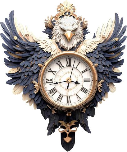 3D Wooden Puzzles for Adults Parrot Clock - Wall ‌‌Clock Puzzle Xmas Room Model Building Kit Creative Art Craft Gift Home Decor for DIY Enthusiasts, Brain Teaser Building Set Birthday Gifts in Saudi Arabia