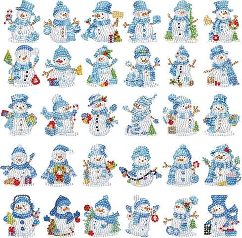30 Pcs Cross Diamond Art Kits Magnetic Religious Christians Diamond Painting Magnets Kits Crystal Cross Jesus 5d DIY Art Fridge Magnet Refrigerator Sticker for Adult Beginners Home Car Garage in Kuwait