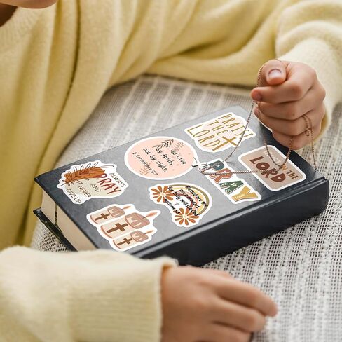 SigyoJeom 200PCS Boho Christian Stickers, Bible Verse Jesus Faith Stickers (Waterproof Vinyl) for Scrapbook Journal Bottle, Religious Supplies & Christian Gift for Kids Women in Saudi Arabia
