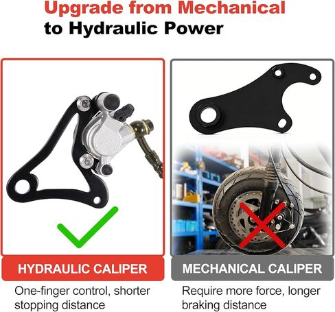 RUTU Mini Bike Hydraulic Brake Caliper Bracket Kit Compatible with Monster Mega Moto MM-B80 80cc MM-B105 105cc FRP GMB100 Coleman RB100 Realtree RT100 Mini Bikes in Kuwait