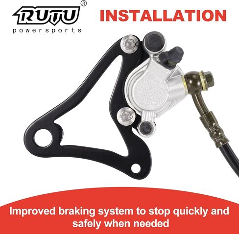 RUTU Mini Bike Hydraulic Brake Caliper Bracket Kit Compatible with Monster Mega Moto MM-B80 80cc MM-B105 105cc FRP GMB100 Coleman RB100 Realtree RT100 Mini Bikes in Kuwait