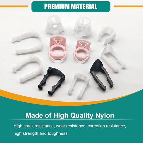 200PCS Fuel Line Retainer Clip Assortment, 11 Popular Sizes 3/8" 5/16" 1/2" 5/8" Nylon Fuel Line Clips Repair Kit Compatible with GM & Chrysler in Saudi Arabia