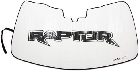 Custom Fit Windshield Sunshade Compatible with Ford F-150 Raptor 2021-2024, Gen 3 - Accordion Folding Sunshield, Official Logo, Heat & UV Protection in Saudi Arabia