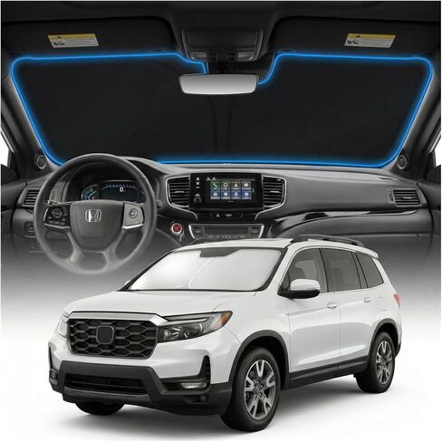 for Honda Passport Sun Shade Windshield Cover - Custom Fit Passport Accessories 2019-2024 2025 Sunshade Foldable UV Protection & Heat Shield Sun Visor Accessories in Saudi Arabia