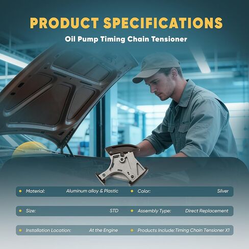 06B115130C Oil Pump Timing Chain Tensioner 2.0T STD 06B115130 Compatible with AUDI A1 A3 A4 A6 VW GOLF JETTA PASSAT POLO BORA EOS BEETLE TOURAN SCIROCCO 06B115130A in Saudi Arabia