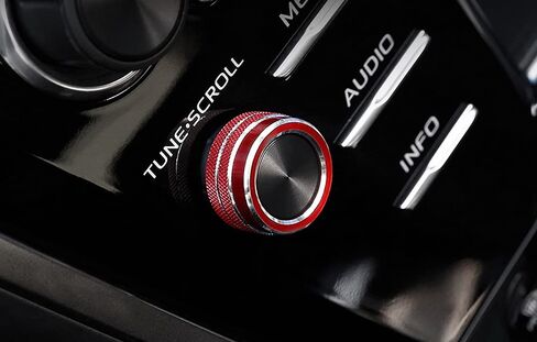 iJDMTOY 5pcs Sports Red Anodized Aluminum AC Climate Control, Audio Volume, Side Mirror Switch Turner Ring Covers Compatible with 2018-2020 Toyota Camry Pre-LCI (Before Facelift) in Kuwait