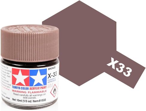 TAMIYA Acrylic Mini X33 Metallic Bronze TAM81533 Plastics Paint Acrylic in Kuwait