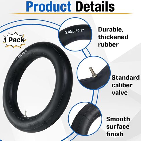 12"x3.0" Upgraded Thickened Rear Inner Tube Compatible with Tuttio Soleil01, Tutti Soleil01 & Tutto Soleil 01 Electric Dirt Bike Motorcycle, Rubber Rear Tire Replacement with Standard Valve Stem in Saudi Arabia