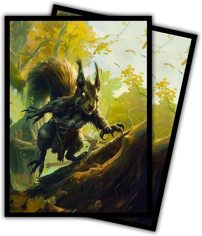 أكمام بطاقات Squirrel General MTG (ناعمة) - عدد 104 أكمام TCG ذات حجم قياسي - متوافقة مع Magic The Gathering - كم مزدوج - تصميم فني أصلي، حماية ممتازة in Kuwait