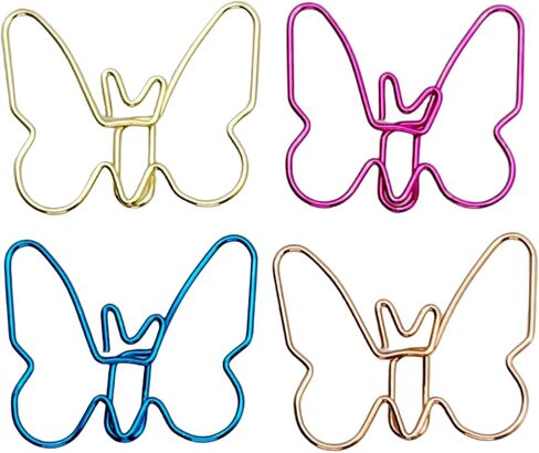 Lemon and Chick Paper Clips, 100 Pcs Cute Animal Fruit Shaped Metal Clips with Yellow Finish, Clear Box for Office School Home Organization in Saudi Arabia
