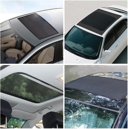 Car Sunroof Screen for Cadillac Escalade I, Escalade II, Escalade III, Escalade IQ, Car Sunroof Mesh Screen Magnetic Sunshade, Breathable Panoramic Roof Cover for Ventilation for SUV Sedan Camping in Saudi Arabia
