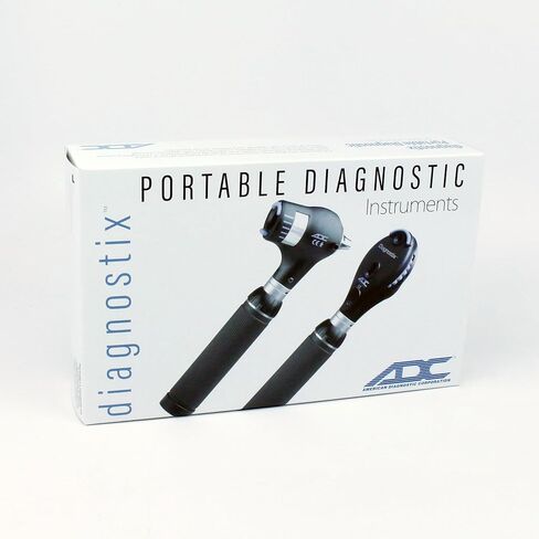 ADC 5480L Diagnostix Portable Diagnostic Set with PMV Otoscope and Coax Ophthalmoscope, LED Lamps, Hard Case, 3.5V in Saudi Arabia