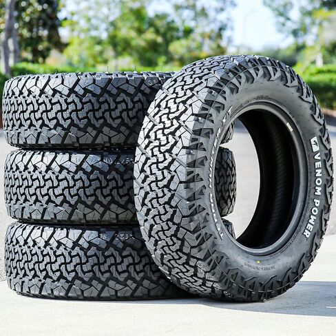 Venom Power Terra Hunter X/T 2 Truck/SUV All-Terrain Mud Off-Road Radial Tire-215/65R16 215/65/16 215/65-16 102H نطاق التحميل XL 4-Ply RWL أحرف بيضاء مرتفعة in Kuwait