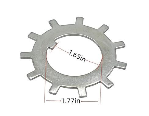 Replacement 005-059-00 Tang Washers 1.75" Fits Dexter 10k HD 12k 15k Wheel Axle Trailer 14 GA (4 Pack) in Saudi Arabia