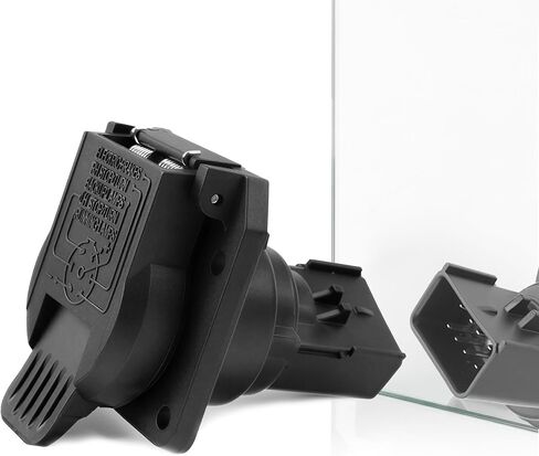 7-Way Trailer Tow Connector Plug Compatible with Dodge Ram 1500/2500/3500 2001-2010 & Chrysler Jeep Cherokee Rear 7 Pin Trailer Plug Replace# 56038366AB in Saudi Arabia