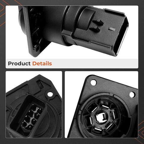 7-Way Trailer Tow Connector Plug Compatible with Dodge Ram 1500/2500/3500 2001-2010 & Chrysler Jeep Cherokee Rear 7 Pin Trailer Plug Replace# 56038366AB in Saudi Arabia