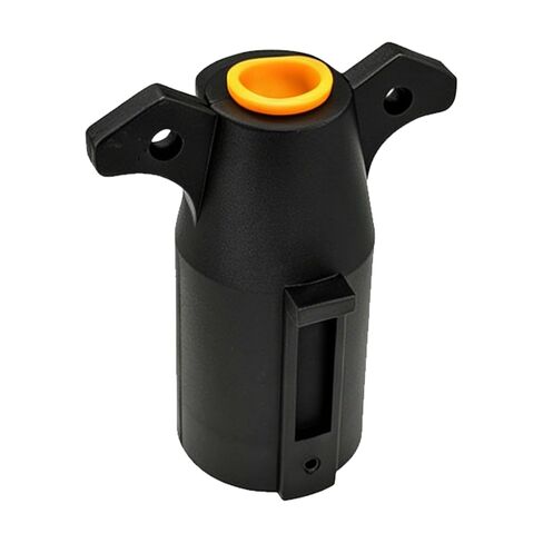 7 Pin Trailer Plug, Heavy Duty Trailers Light Plug, Splice-in Replacement Male End 7 Way Round RV-Style Trailer Light Wiring Harness Connector, Interlocking Electrical Plug for RV, Boat in Saudi Arabia