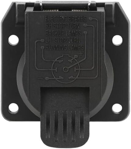 7-Way Trailer/RV Blade Socket (1 Unit) - OEM Replacement - USCAR to 7-Pin Vehicle-Side Female-End Socket - Trailer Plug - Factory 7 Pin & Tow Package Required (55415 or 11-916P) (1) in Saudi Arabia