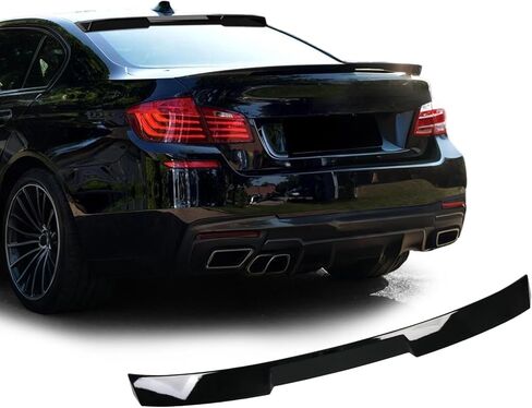 جناح سبويلر للسقف الخلفي متوافق مع BMW 3 Series F30 328i 330i 335i 2012-2018، أسود لامع in Kuwait